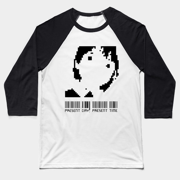 Pixel Lain 002 Baseball T-Shirt by RAdesigns